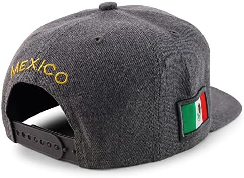 ערי חנות לבוש טרנדי של לוגו מעגלי מקסיקו רקום כובע בייסבול Snapback Snapback