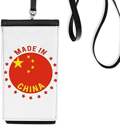 מיוצר בסין כוכבים אדום צהוב אדום ארנק טלפון ארנק תליה כיס נייד כיס שחור