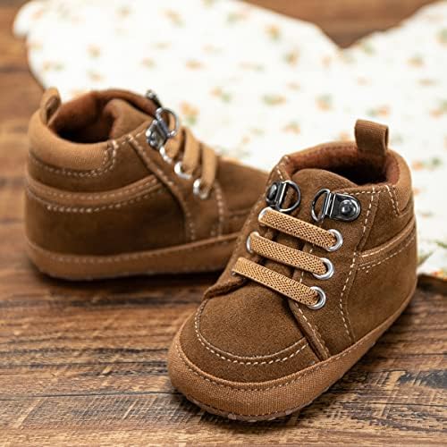 תינוק בני בנות נעלי תינוקות גבוהה למעלה קרסול סניקרס החלקה רך בלעדי פעוט פרווקר יילוד ראשון הליכונים נעלי