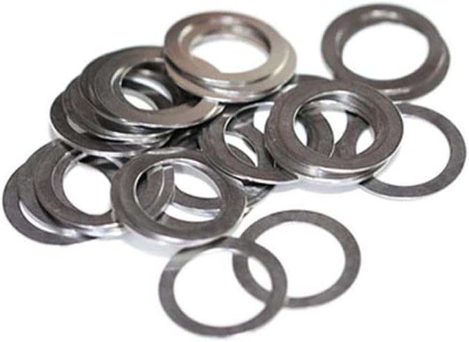 M7 M8 M9 M10 M11 M12 M13 Washers שטוח אולטרה דק 10-19 ממ אטם OD 0.3 ממ מכונת כביסה נירוסטה -)