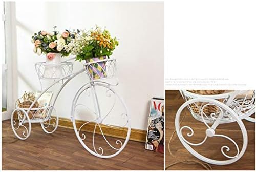 צמח MKKM עמדת אופניים בסגנון אופניים מסגרת ברזל תצוגת פרחים עיצוב עיצוב לפרחים שלך, צמחים מקורה חיצוני