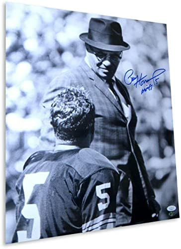 פול הורנונג חתום על חתימה 16x20 Photo Packers HOF 86 Lombardi JSA VV99303 - תמונות NFL עם חתימה