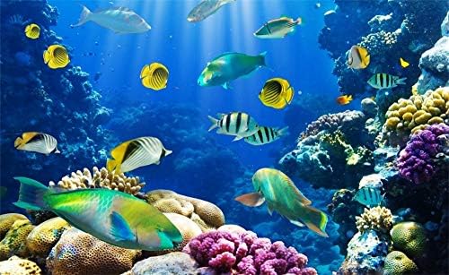 5 על 3 רגל מתחת למים עולם רקע עבור חממה חיצוני דקור אקווריום אלמוגים דגים מתחת לים ויניל רקע טלוויזיה