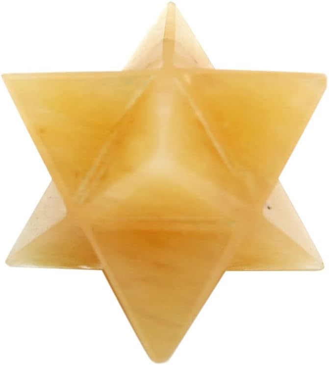 Gagzi Natural Reiki ריפוי קריסטל אבן חן גנרטור אנרגיה רוחנית צהוב ג'ייד מרקבה כוכב 8 נקודה 20 עד