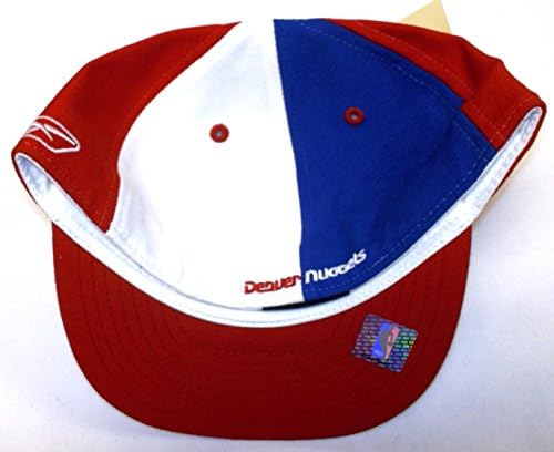 Reebok Denver Nuggets חלופי כובע מצויד שטר שטוח - גודל 7 1/4