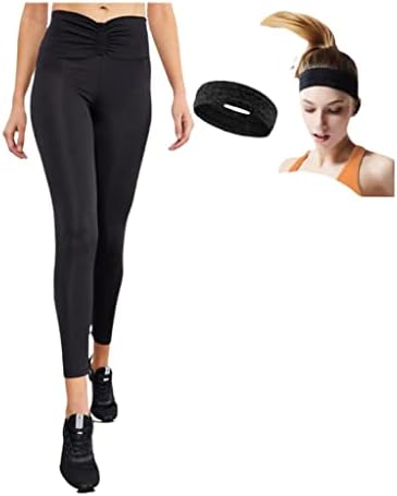 מכנסי יוגה במותניים גבוהות של HAYA מכנסי יוגה מבטא מכנסי יוגה נשים חותלות יוגה וחגורת המותניים מעוצבת