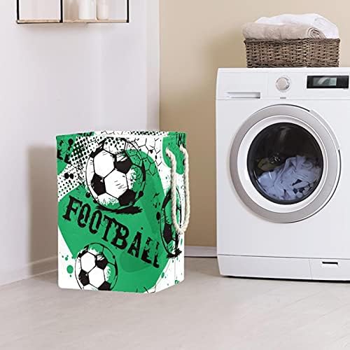 כדורגל כדורגל ספורט גדול סלי כביסה מלוכלך בד אחסון תיק צידניות עם ידיות מתקפל אחסון בינס