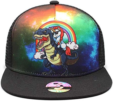 חד קרן/דינוזאור Snapback כובעי קשת חמודים כובע משאיות מצחיק