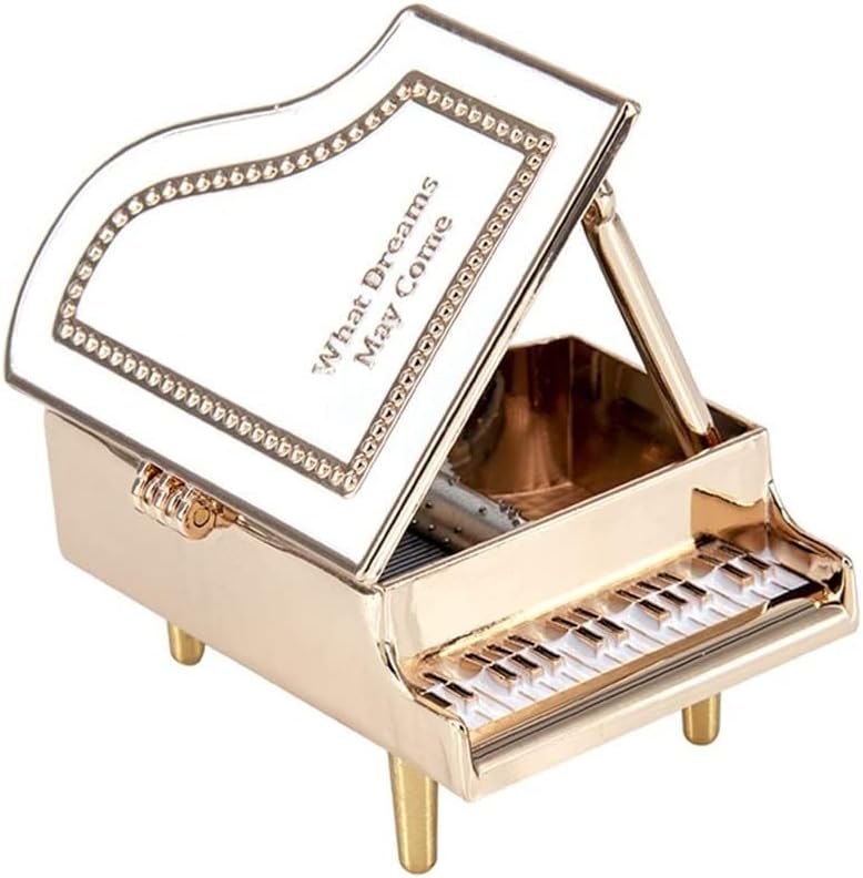 Luvadu מתנות מוזיקליות מיני פסנתר קופסא מוסיקה סגסוגת סגסוגת מנגנון סימולציה