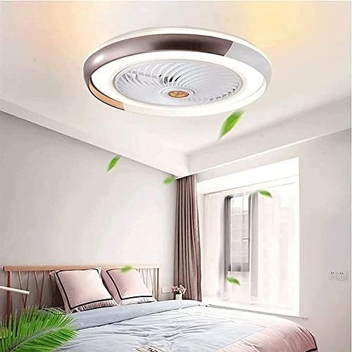 מאוורר תקרה של Cutyz עם אורות, אור מודרני מאוורר תקרה אור המוחזר למחצה נמוך פרופיל אור נורית LED LED מרחוק מצבי