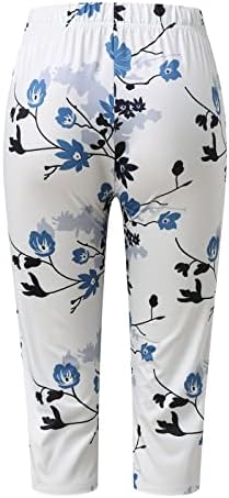 נשים קיץ תלבושות נשים מכנסי קז ' ואל פרח הדפסה מזדמן חופשה פרחוני מכנסיים קצרים קצוץ מכנסיים יוגה