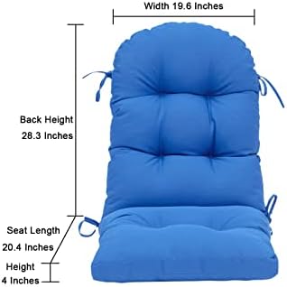 כרית כיסא גב גבוה Qilloway/חיצוני גב גבוה לאדירונדאק, אביב/קיץ עונתי כל כריות כיסא נדנדה להחלפת מזג