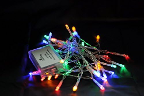 אורות חג מולד המופעלים על סוללה המופעלת על סוללה, 13 רגל קצרים מיתר חוט צלול LED LED נדנדה פיות לאור מיני