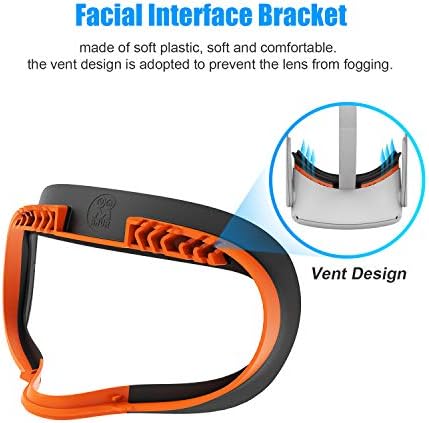 AMVR Resilient VR VR אוורור פנים תושבת ממשק רך ואנטי דליפות אור קצף עור FUAM Cof Face Pad החלפה אביזרי