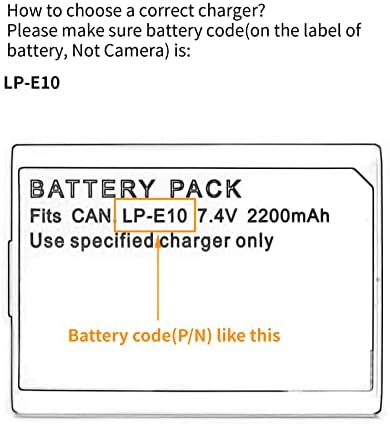 LP-E10 ערוץ כפול LCD מטען USB עבור Canon EOS 1100D, EOS 1200D, EOS KISS X50, EOS REBEL T3 מצלמה ועוד