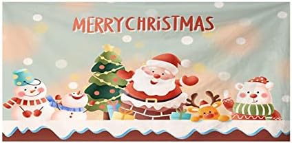 Dbylxmn חג המולד חיצוני מוסך חיצוני דלת שטיח שטיח חג מפלגת חג קישוט רקע רקע תואם בד תלייה קישוטי מסיבה רב