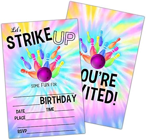 NYCTUG עניבה צבע צבעוני להזמנה למסיבת יום הולדת באולינג, בואו נכה! הזמינו כרטיסים לילדים ， בנים