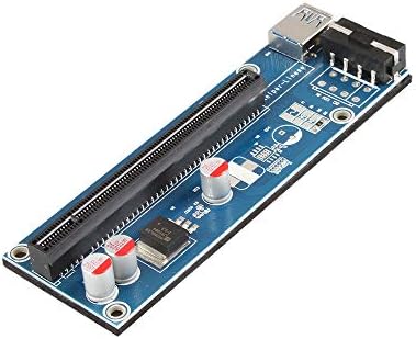 Relper-Lineso 6pack PCIE VER 006 PCI-E 1X עד 16X כרטיס מתאם מעוצב מופעל עם כבל הרחבה של 60 סמ USB ​​3.0