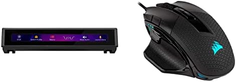 Corsair Icue Nexus מסך מגע נלווה - מסך אלכסוני בגודל 5 RGB - ביצועי נוחות מכווננים FPS/MOBA עכבר