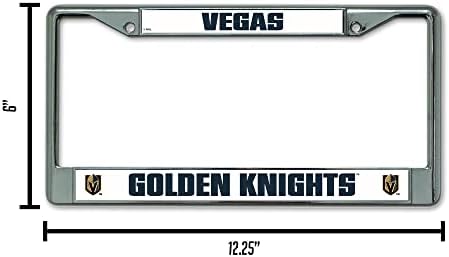 RICO NHL אבירי זהב לאס וגאס כרום מסגרת ספורט מאוורר אביזרי רכב, רב -צבעוני, גודל אחד