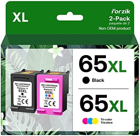 מחסניות דיו 65xl דיו החלפות תואמות לתשואה גבוהה עבור HP INK 65 חבילות משולבות שחורות וצבעוניות משולבות