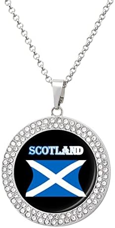 סקוטלנד דגל יהלומי שרשרת סגסוגת חמוד תליוני שרשרת תכשיטים לנשים מתנה