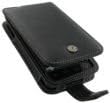 מארז כיסוי עור שחור של מונאקו מסוג MONACO עם קליפ חגורה ניתנת לניתוק לספרינט HTC EVO 4G A9292