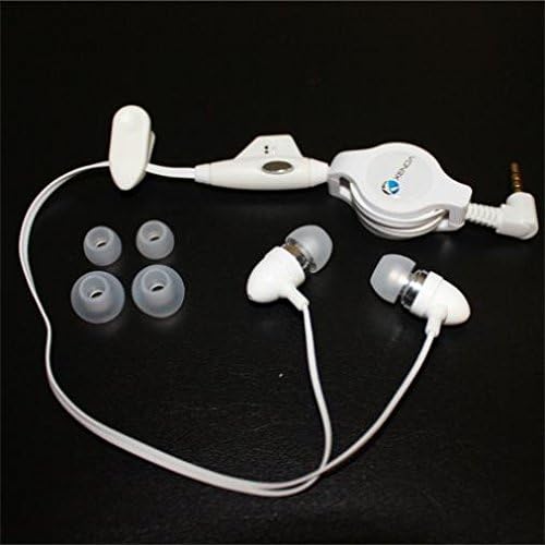 אוזניות נשלפות אוזניות קוויות אוזניות מיקרופון דיבוריות 3.5 ממ אוזניות תקע תואמות ל- ASUS Google Nexus 2 7 -