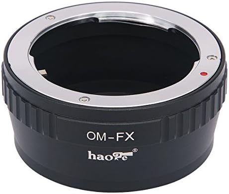 העדשה הידנית של Haoge מתאם הרכבה לאולימפוס אום צויקו עדשת fujifilm fuji x fx mount מצלמה כגון X-A10