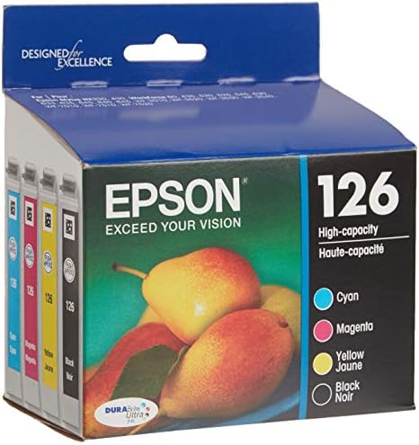 Epson T126120 -BCS Durabrite Ultra Black and Color Combo Pack קיבולת גבוהה -Cartridge -ink