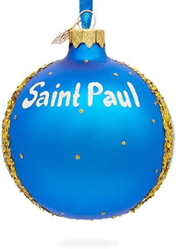 יריד המדינה, סנט פול, מינסוטה, ארהב כדור זכוכית קישוט חג המולד 3.25 אינץ '