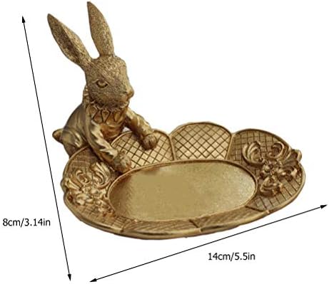 שרשרת ארנב זהב תכשיטים עגיל תצוגת מתלה מחזיק אחסון שרף תפאורה ביתית למסיבת חגיגה