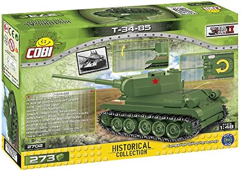 אוסף היסטורי של COBI WWII T-34-85, ירוק