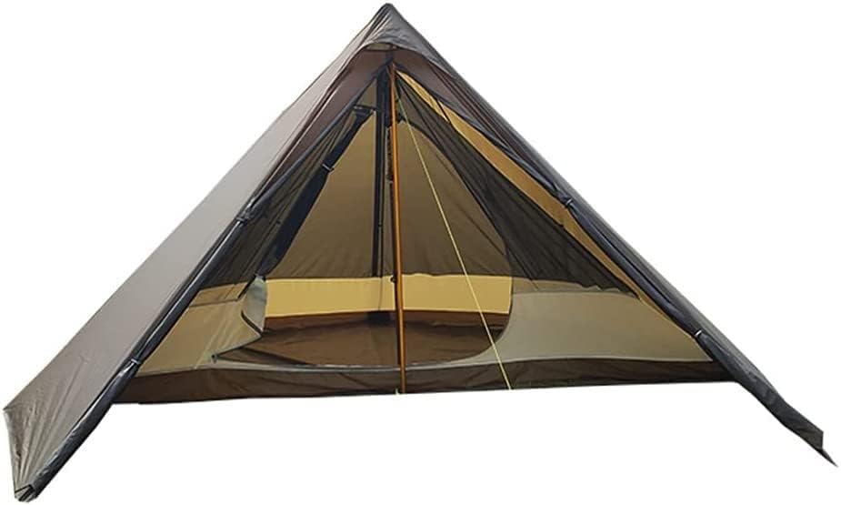 אוהל הייבינג אוהל קמפינג משפחתי ל 2-3 אנשים, קמפינג חיצוני פירמידה טיפי אוהל קל משקל טיפי אוהל חם קמפינג