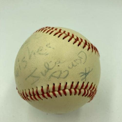 ג'ולי באד זינגר חתמה על בייסבול עם חתימה - כדורי בייסבול חתימה