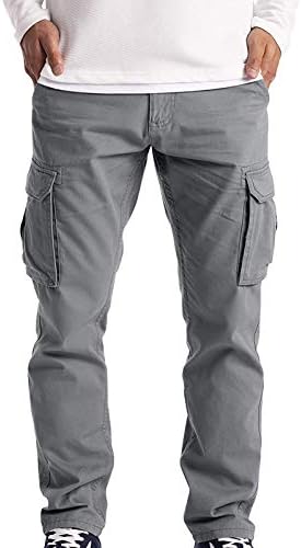 מכנסיים מזדמנים של גברים זורמים עבודה ללבוש בטיחות קרב 6 כיס מכנסיים מלאים אופנה מנוחה מכנסי מטען ארוכים