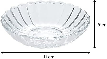 Mizusaki זכוכית MKG-114011 סיר, קערה בינונית, בערך. 4.3 אינץ ', קיקוח, מיוצר ביפן