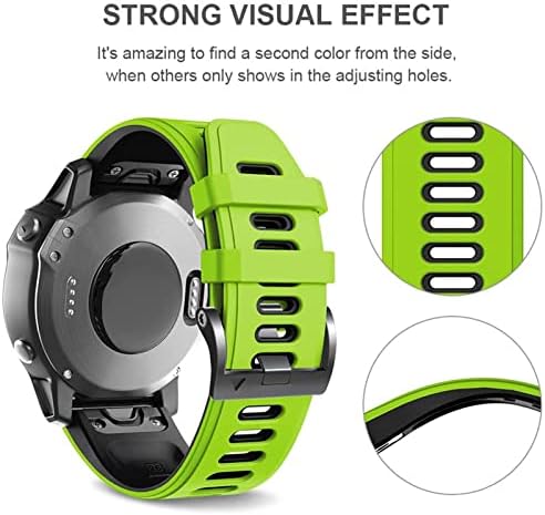 Adaara QuickFit Watchband for Garmin Fenix ​​6 6 Pro Silicone Easyfit Strap Wrep