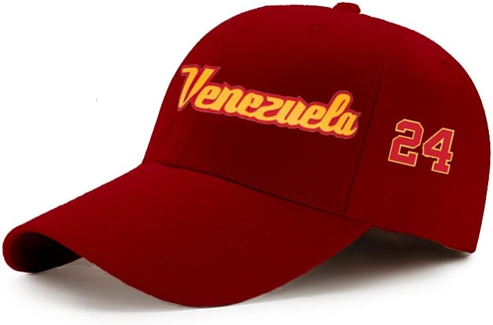 כובעי בייסבול של ונצואלה גברים נשים מכתבי אביב וקיץ רקומים כובע בייסבול מתכוונן