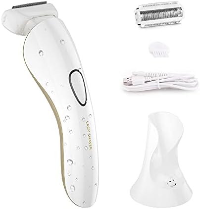 סכין גילוח חשמלי לנשים מכונת גילוח חשמלית ביקיני גוזם גוזם הסרת שיער בגוף לרגליים ונשחי IPX7