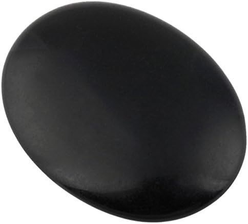 אבן דקל שחורה של Mookaitedecor, אבני דאגה לכיס סגלגל לריפוי קריסטל מערך מדיטציה של 4