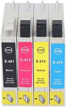 4 יחידות מחסנית דיו, מחסנית חבילה משולבת מדפסות צילום צבעוניות עבור מדפסת
