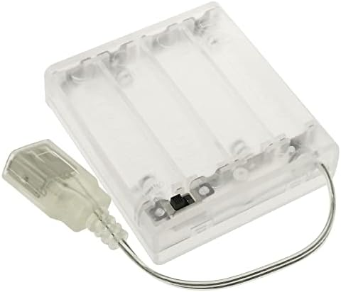 מארז סוללה של DGZZI USB שקע נקבה 4 AA מחזיק תיבת סוללה נקה עם מתג כניסה