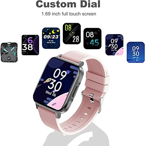 שעון חכם BlueNext עבור טלפונים אנדרואיד ו- iOS, 1.69 אינץ