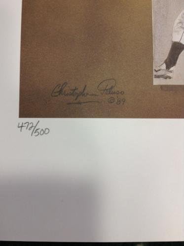 ראלף קינר חתום על פיראטים פיטסבורג 18 על ידי 24 חתימת ליטוגרף LE 500 - Art MLB עם חתימה