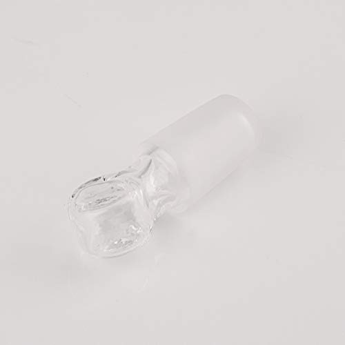 סטונילאב זכוכית פני ראש זכוכית חלול פקק עבור 14/20 חיצוני משותף זכוכית, עם סגור תחתון