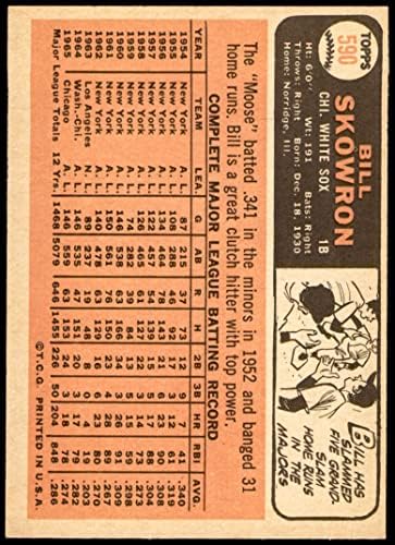1966 Topps 590 Bill Skowron Chicago White Sox ex/mt White Sox