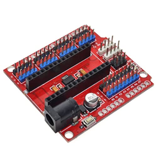 10GTEK NANO I/O הרחבת הרחבה רב תכליתית מודול מגן חיישן לחיישן עבור Arduino uno R1 R3 ננו אדום, חבילה של