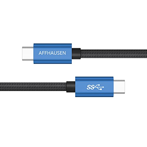 Affhausen USB-C 3.1 GEN 2 כבל פעיל 1.5M, USB-C ל- USB-C, 4K UHD / 100W / 10 GBPS