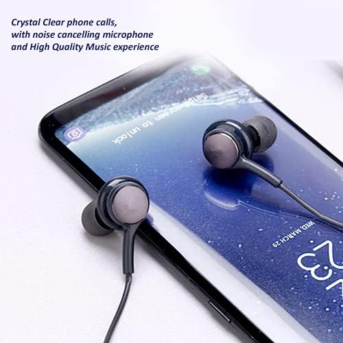 אוזניות אוזניות מסוג USB C עבור סמסונג גלקסי הערה 10 פלוס אוזניות 5G עם מיקרופון S23 S22 S20 S20+ פלוס